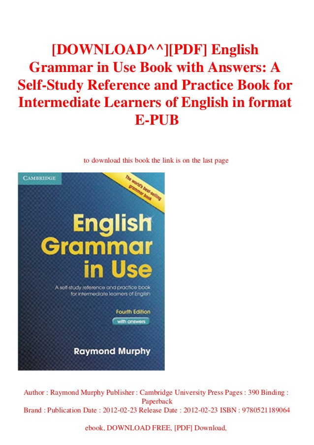 grammar in use raymond murphy pdf